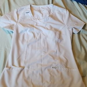Cherokee white scrub top